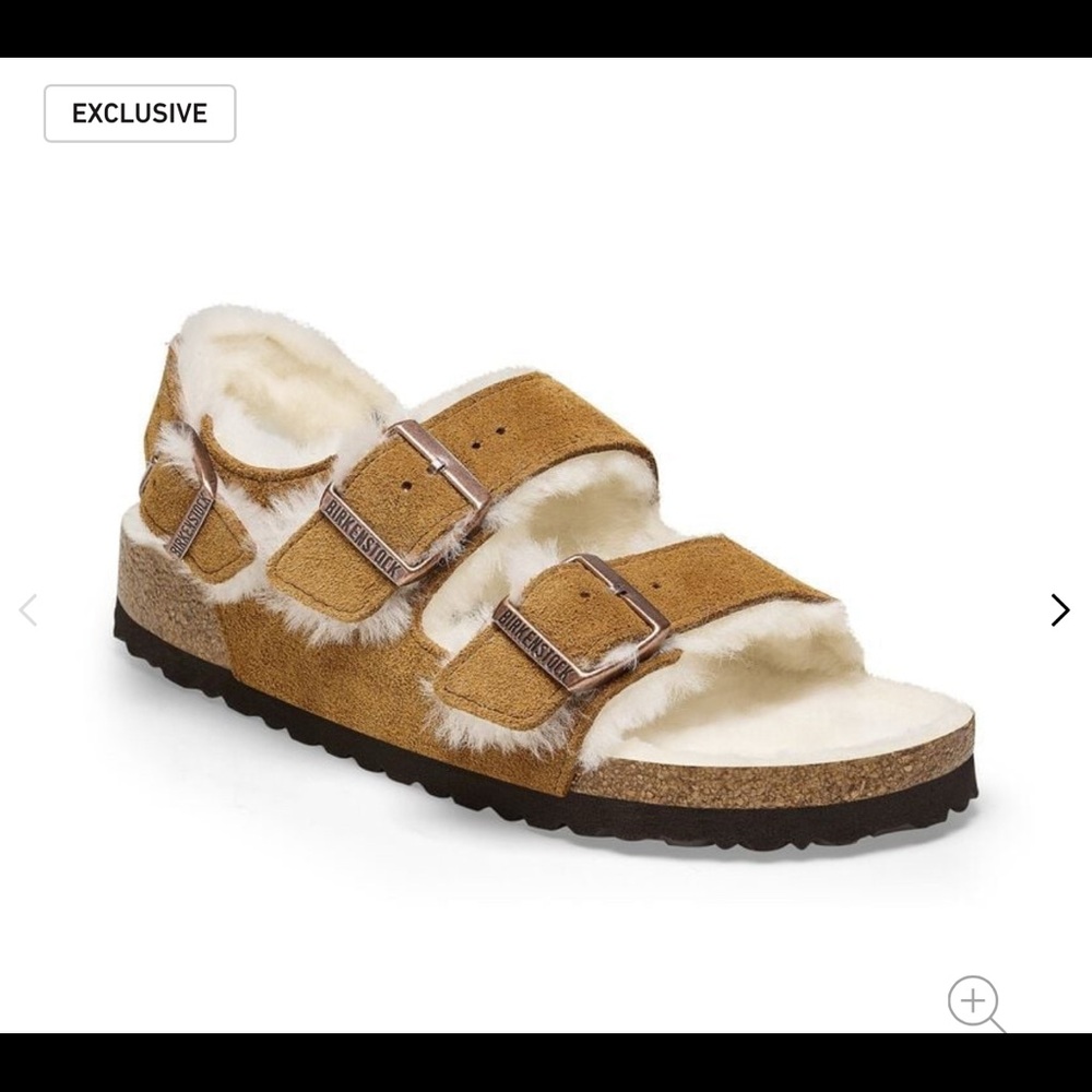 Milano Suede Shearlng Birkenstock, sz 40 women’s size 9.